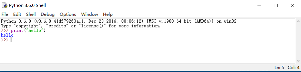 初步运行Python程序？