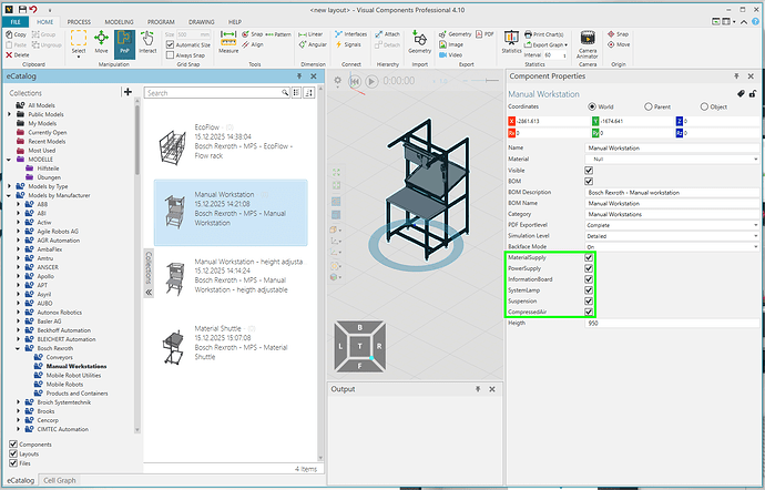 Visibility of parts of an assembly - Component Modeling
