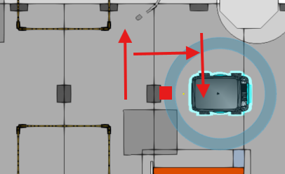 Multiple AMRs picking and emptying bins on multiple machines - Process Modeling