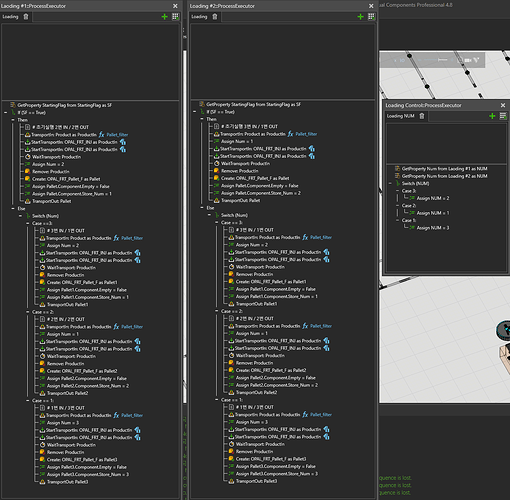 How to share a property or variable between two Process Executors to control pallet sequence - Process Modeling