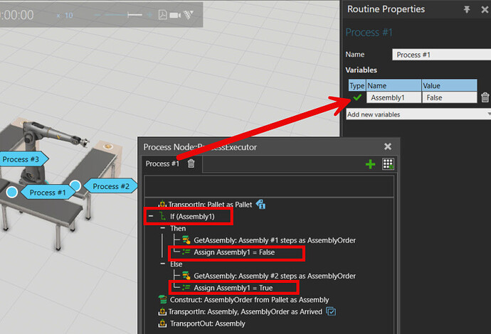 Construct Multiple Assemblies Sequentially - Process Modeling