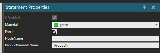 Set material to a product in an assembly - Process Modeling
