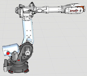 The robot model library does not have the programmable digital model of the EFORT robot ER155-3200 - Component Modeling