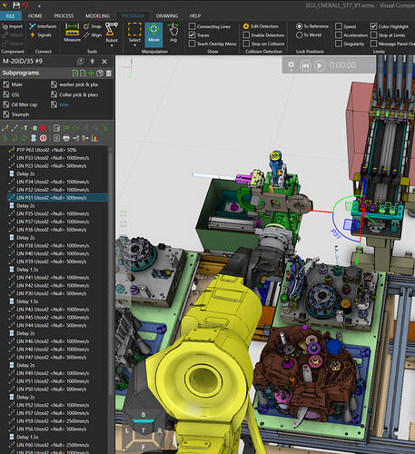 Robot not moving to position when program line selected - Robot Programming