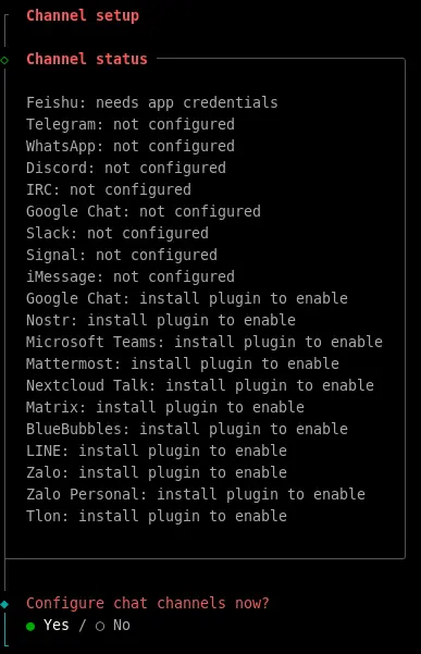 OpenClaw配置聊天工具