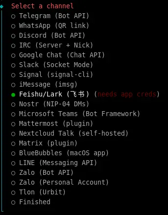 OpenClaw配置飞书聊天